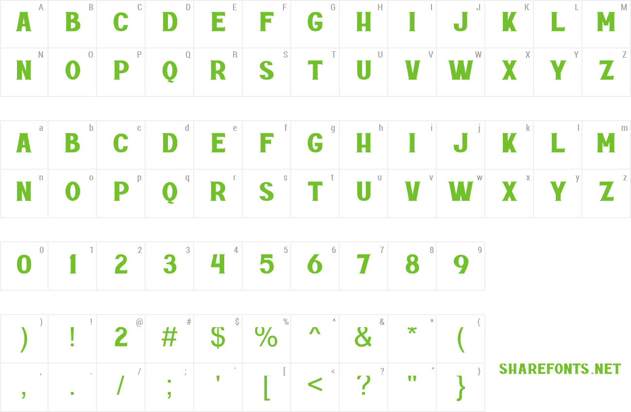 Font Rottely preview